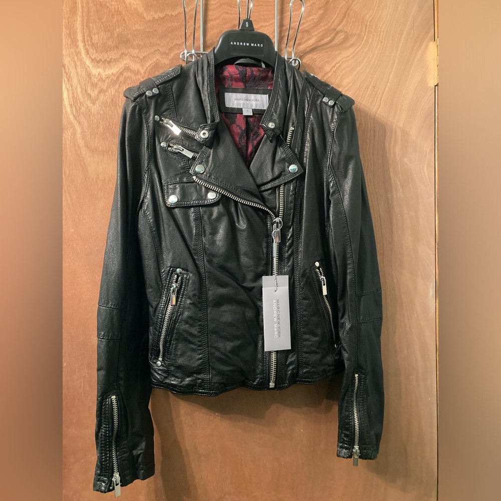 *NEW* Marc New York Women’s Leather Motorcycle Jacket